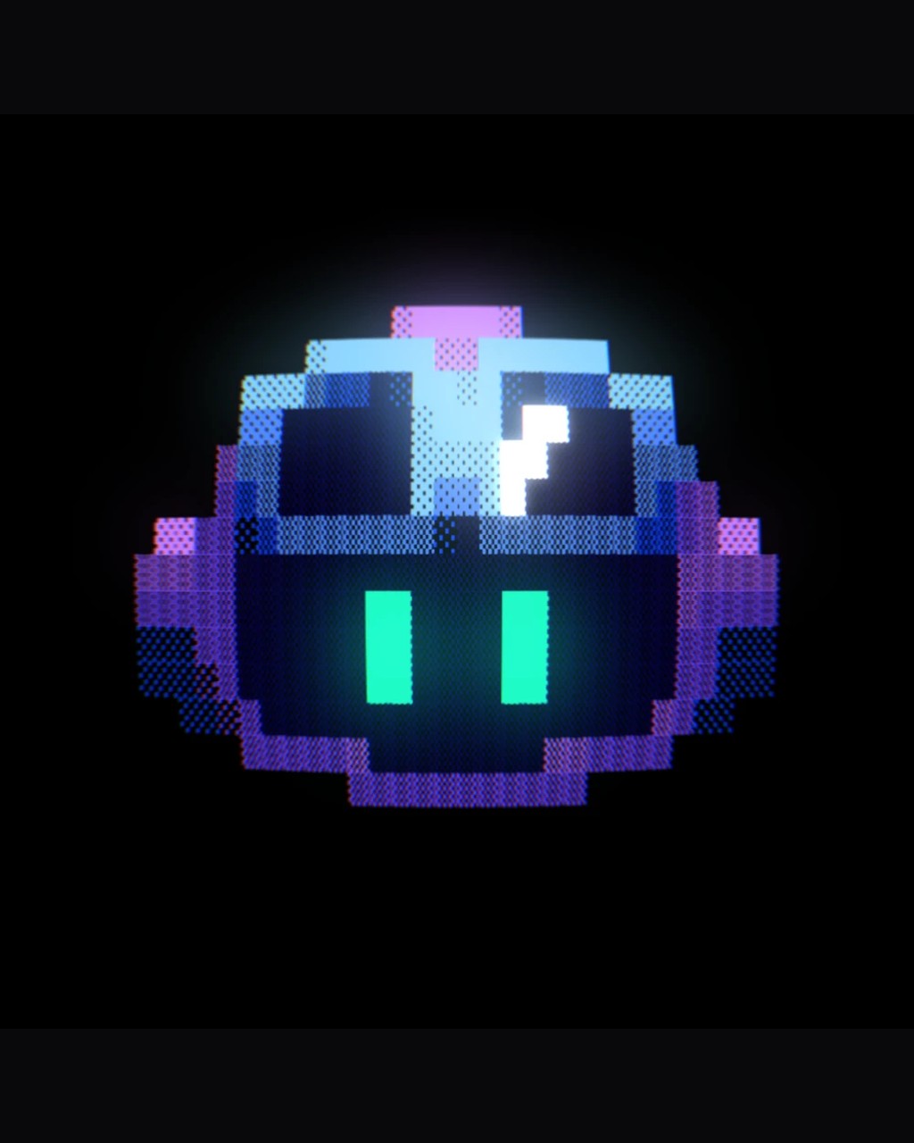 Pixel spacecraft, public Copilot with Shaders artwork