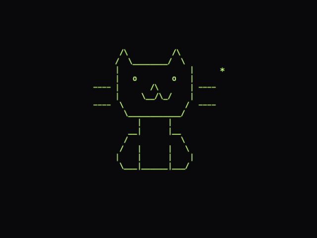 The corresponding existing PNG rendering of the same cat
