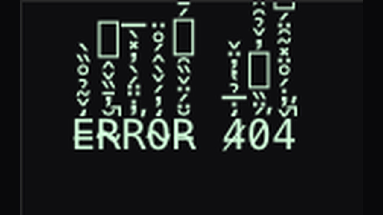 ERROR 404 with actual halo Unicode combining marks