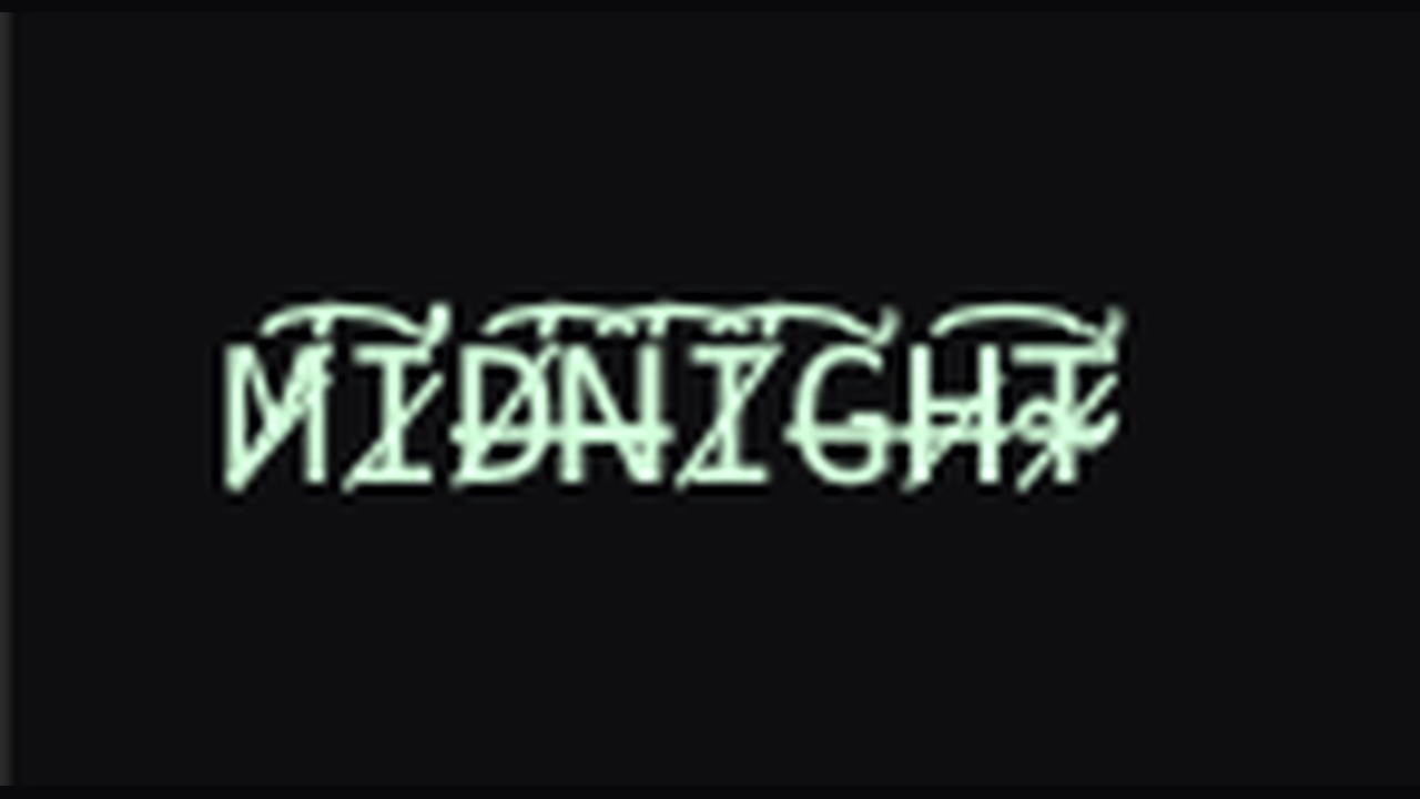 MIDNIGHT with actual scratched Unicode combining marks