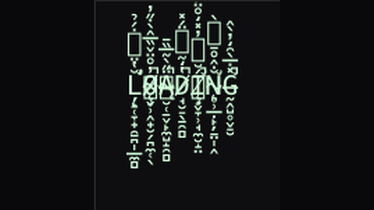 LOADING with actual zalgo Unicode combining marks