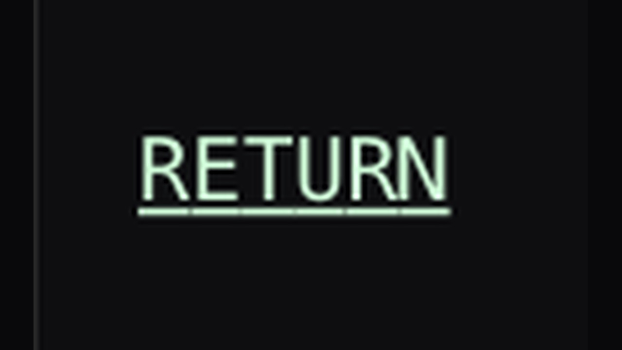 RETURN with actual underline Unicode combining marks