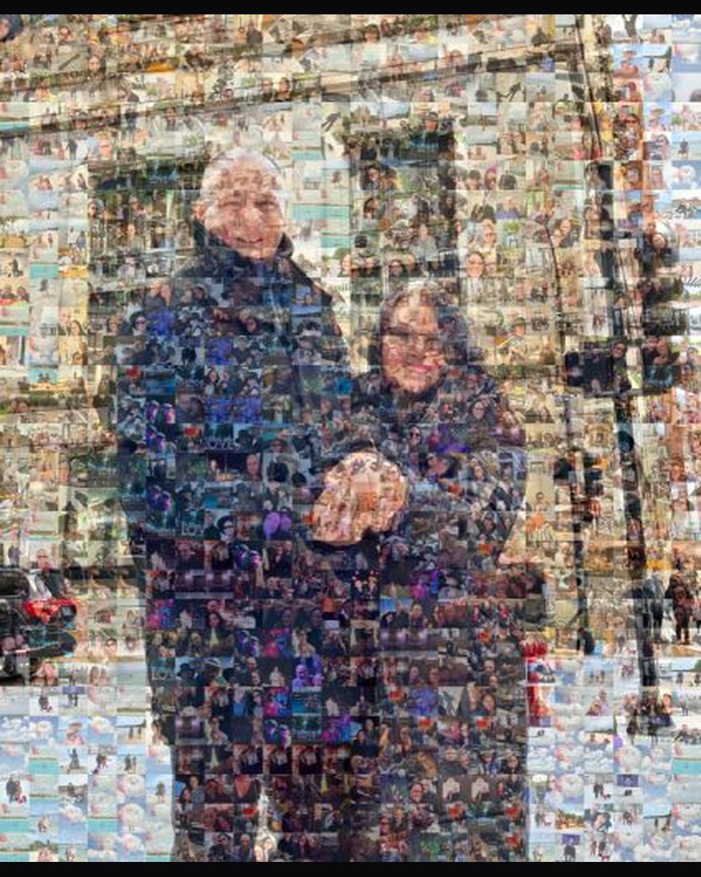 David and Katie  by ktvs in a real photo mosaic
