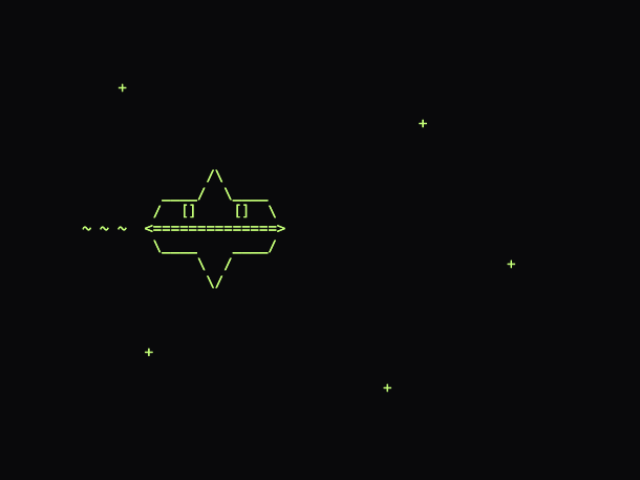 Cruising through space